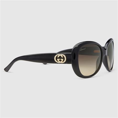 optyl gucci sunglasses|Gucci ladies oval sunglasses black.